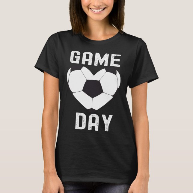 Camiseta Game Day Soccer Football Cool  Quotes Family (Frente)
