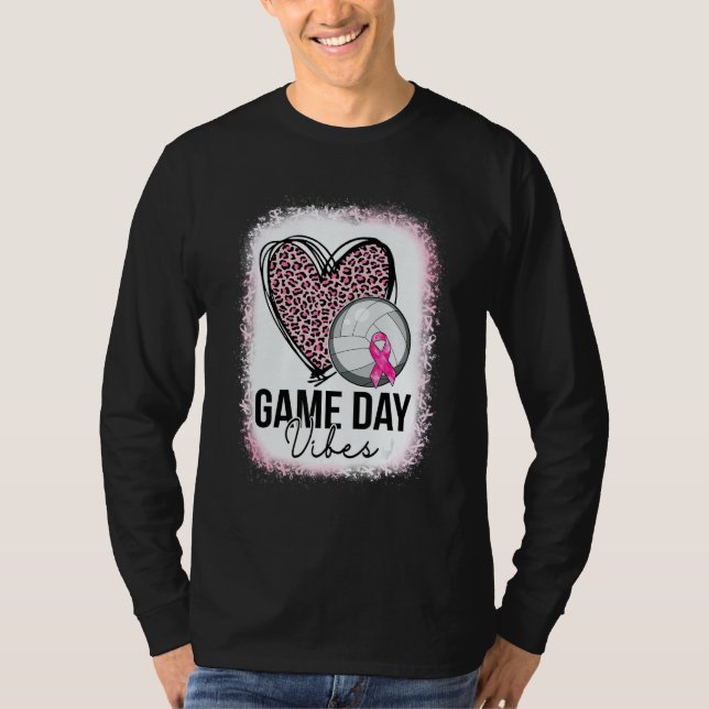 Camiseta Game Day Volleyball Leopard Heart Volleyball Mom P (Frente)