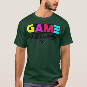 Camiseta Game For Life Video Game Player Gamer Nerd