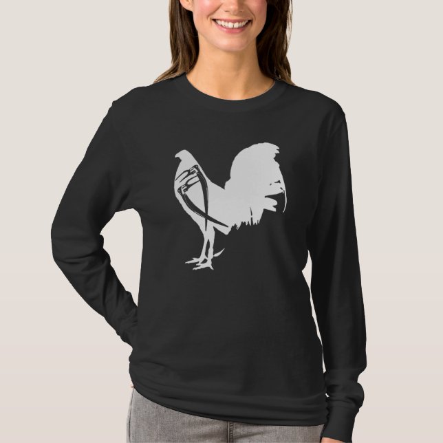 Camiseta Game Fowl Gallegos Rooster Chicken White soy galle (Frente)