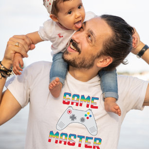 Camiseta Game Master Gamer Pai Dia dos Pais Masculino Branc