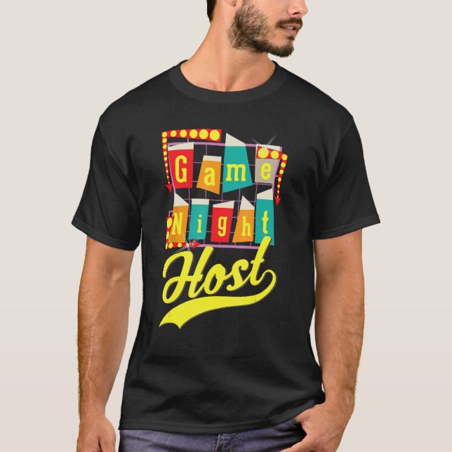 Camiseta Game Night Host Family Board Game Trivia Night (Frente)