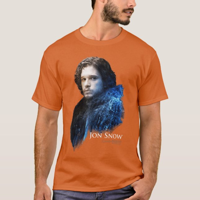 Camiseta Game ofhrones Jon Snow Portrait funny (Frente)