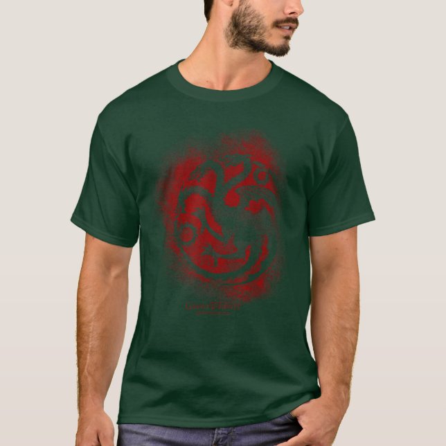 Camiseta Game ofhronesargaryen Sprayed Outline Sigil friend (Frente)