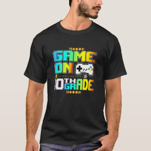Camiseta Game On 10th Grade Video Gamer Volta Para Scho