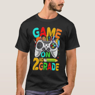 Camiseta Game On 2nd Grade Back To School Level Unlocked