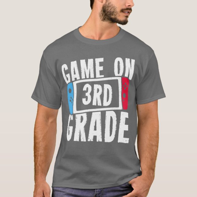 Camiseta Game On 3rd Grade boy (Frente)