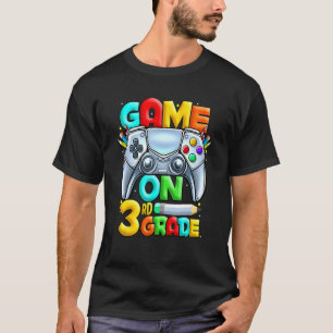 Camiseta Game On 3rd Grade Level Unlocked Back To School Ga