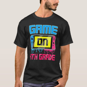 Camiseta Game On 4th Grade Back To School Gaming _1