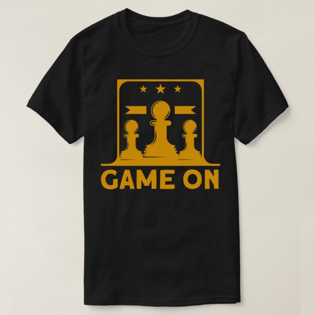 Camiseta Game On Chess Player (Frente do Design)