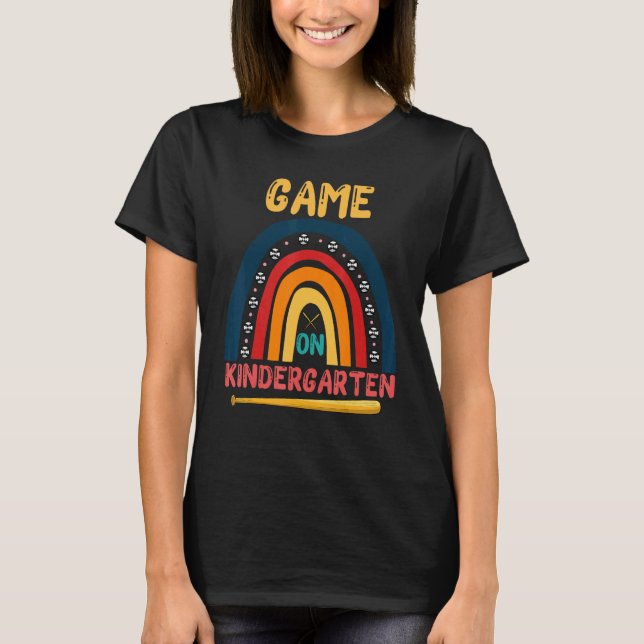 Camiseta Game On Kindergarten Welcome Back to School (Frente)