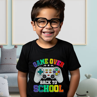 Camiseta Game Over Back to School – Funny Gamer
