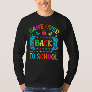 Camiseta Game Over Back To School Video Game Leveled Up Boy