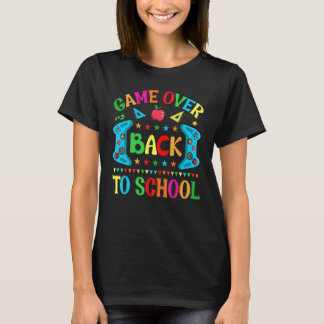 Camiseta Game Over Back To School Video Game Leveled Up Boy
