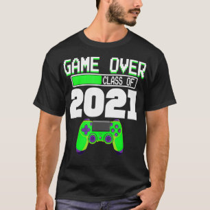 Camiseta Game Over Class of 2021 Videos games Graduation Ga