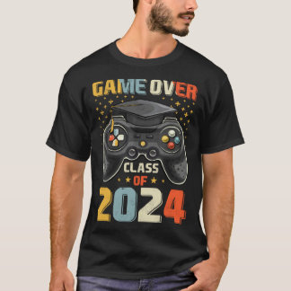 Camiseta Game Over Class Of 2024 Graduation Happy Last Day 