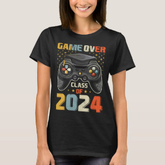 Camiseta Game Over Class Of 2024 Graduation Happy Last Day 