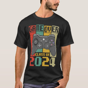 Camiseta Game Over Class of 2024 Videos games Graduation Ga