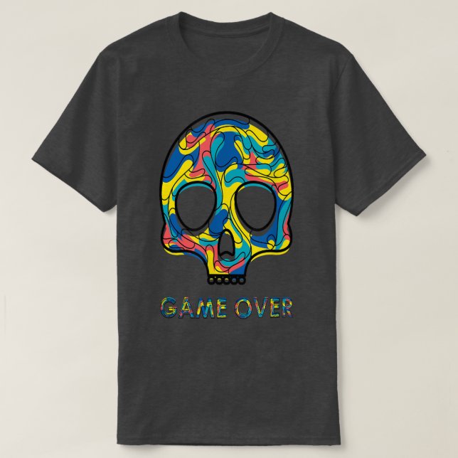 Camiseta Game Over  Games loves  (Frente do Design)