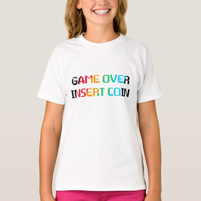 Camiseta Game Over Insert Coin (Frente)