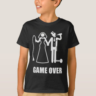 Camiseta Game Over (jga Noiva e Noivo Nova Cerveja Whip W)
