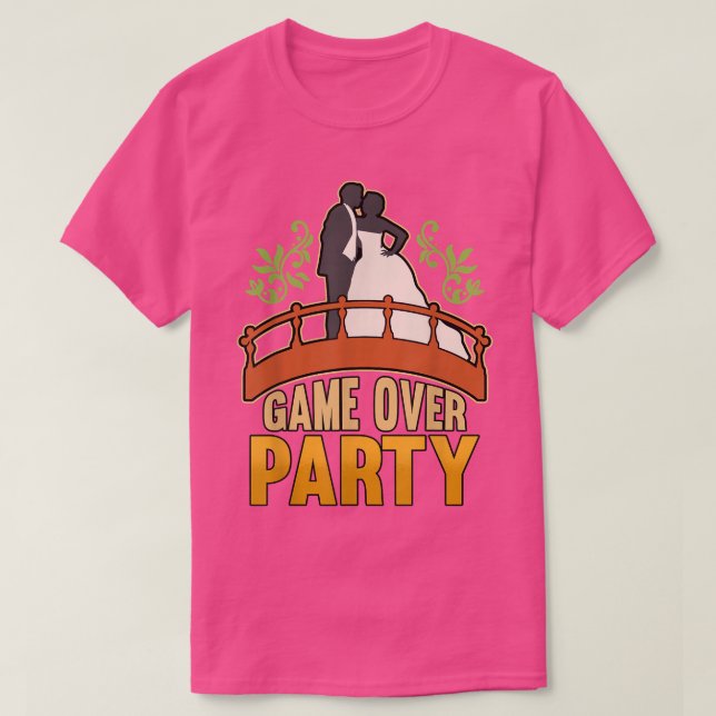 Camiseta Game Over Party Groom  (Frente do Design)