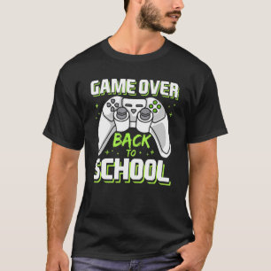 Camiseta Game Over Video Game Controller Gamer De Volta À S