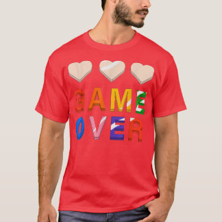 Camiseta Game Over Vintage Retro Video Games Gaming gift ar