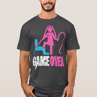 Camiseta Game Over Wedding Bride and Groom Bachelor Party