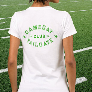 Camiseta Gameday Tailgate Club de Futebol Verde Personaliza