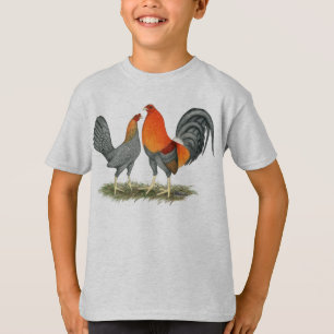 Camiseta Gamefowl Vermelho Azul