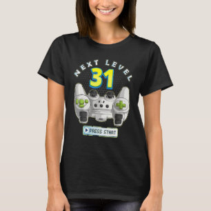 Camiseta Gamer 31th Birthday Next Level 31 Game Controller