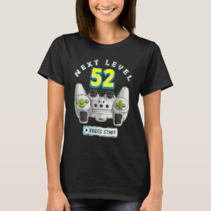 Camiseta Gamer 52º aniversário Próximo nível 52 Game Contro