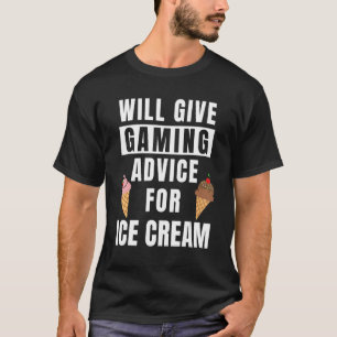 Camiseta Gamer Advice For Sorvete Video Game Console Ga