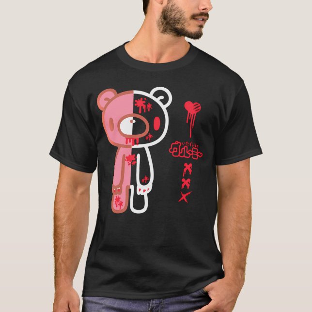 Camiseta Gamer Anim Gamer Bear Half Morto Fantasia Enigmáti (Frente)