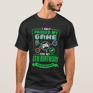 Camiseta Gamer Birthday, de 15 anos, Gift Bday 15 Bday Boy