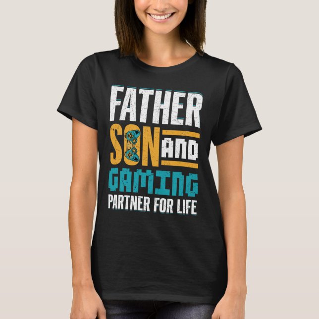 Camiseta Gamer Bond – Father And Son Game Together  (Frente)