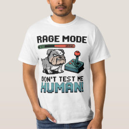 Camiseta Gamer Buldog Irritado - Modo de Corrida Ativado
