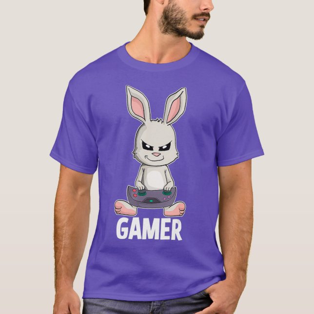 Camiseta Gamer Bunny Cute Rabbit Páscoa Jogo Rpg (Frente)