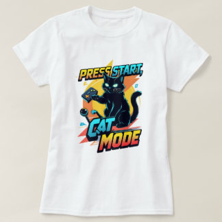 Camiseta Gamer Cat | Gatinho Funny Feline Streamer