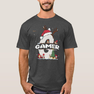 Camiseta Gamer Christmas w Gamer Name (Nome do jogador) par