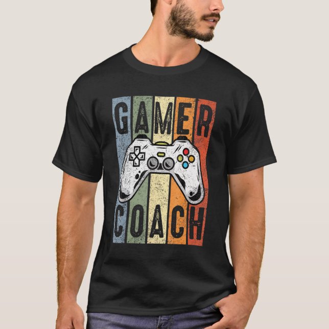 Camiseta Gamer Coach Professional Video Game Player Legal G (Frente)