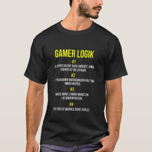 Camiseta Gamer Console Vídeo Game Player Gamer Logic