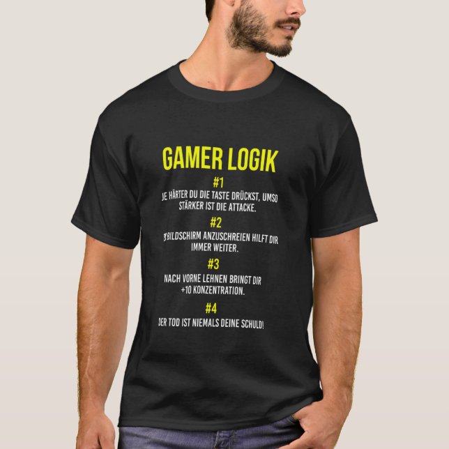Camiseta Gamer Console Vídeo Game Player Gamer Logic (Frente)