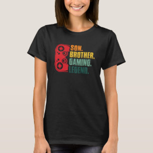Camiseta Gamer Controller Gaming Son Brother tocando Sarca