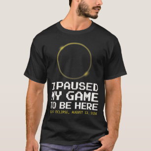 Camiseta Gamer da Totalidade do Eclipse Solar Total Engraça