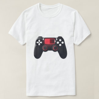 Camiseta Gamer de Bateria Baixa – Design de Ícone de Jogo M