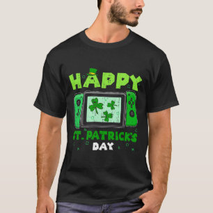 Camiseta Gamer de Dia de São Patrício Shamrock do Controlad