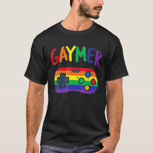 Camiseta Gamer de Gay do Lgbt Pride do Controlador de Jogo 