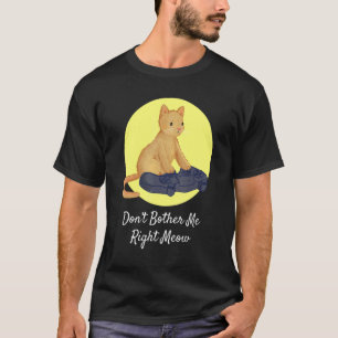 Camiseta Gamer de jogos de gatos Não me incomode direito